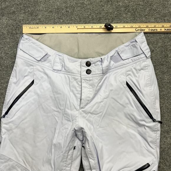 Mountain Hardwear Snow Pants Women M/L White RECCO Insulated Ski Water Resistant - Picture 12 of 16